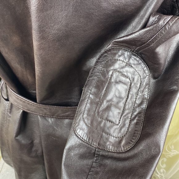 Bod and Christensen 90’s Brown Leather Jacket - Picture 9 of 14